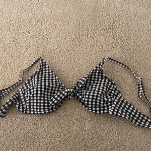 checkered bikini top